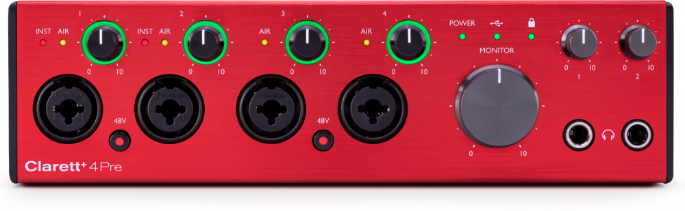 Focusrite Clarett + 4 Pre Usb audio interface